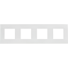 Рамка 4-местная IEK SKANDY SK-F04W арктический белый SK-M42-K01